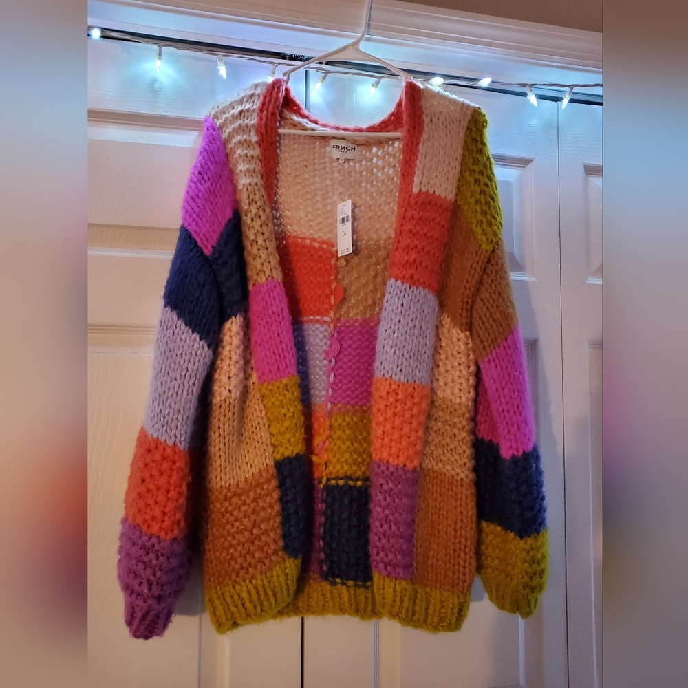 NWT anthropologie rainbow cardigan